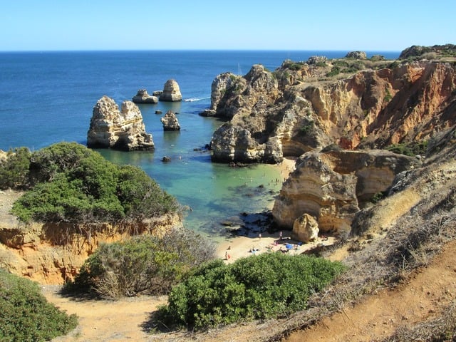 Portugal, Algarve, Lagos, Sea shells on beach For sale as Framed