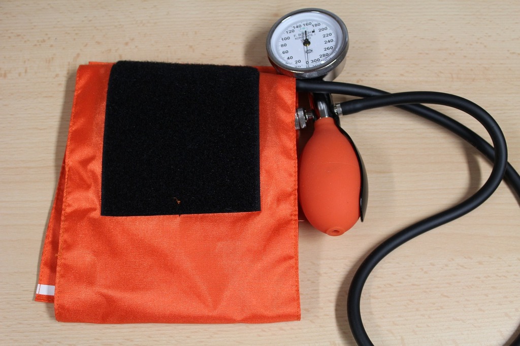 Orange Aneroid Sphygmomanometer