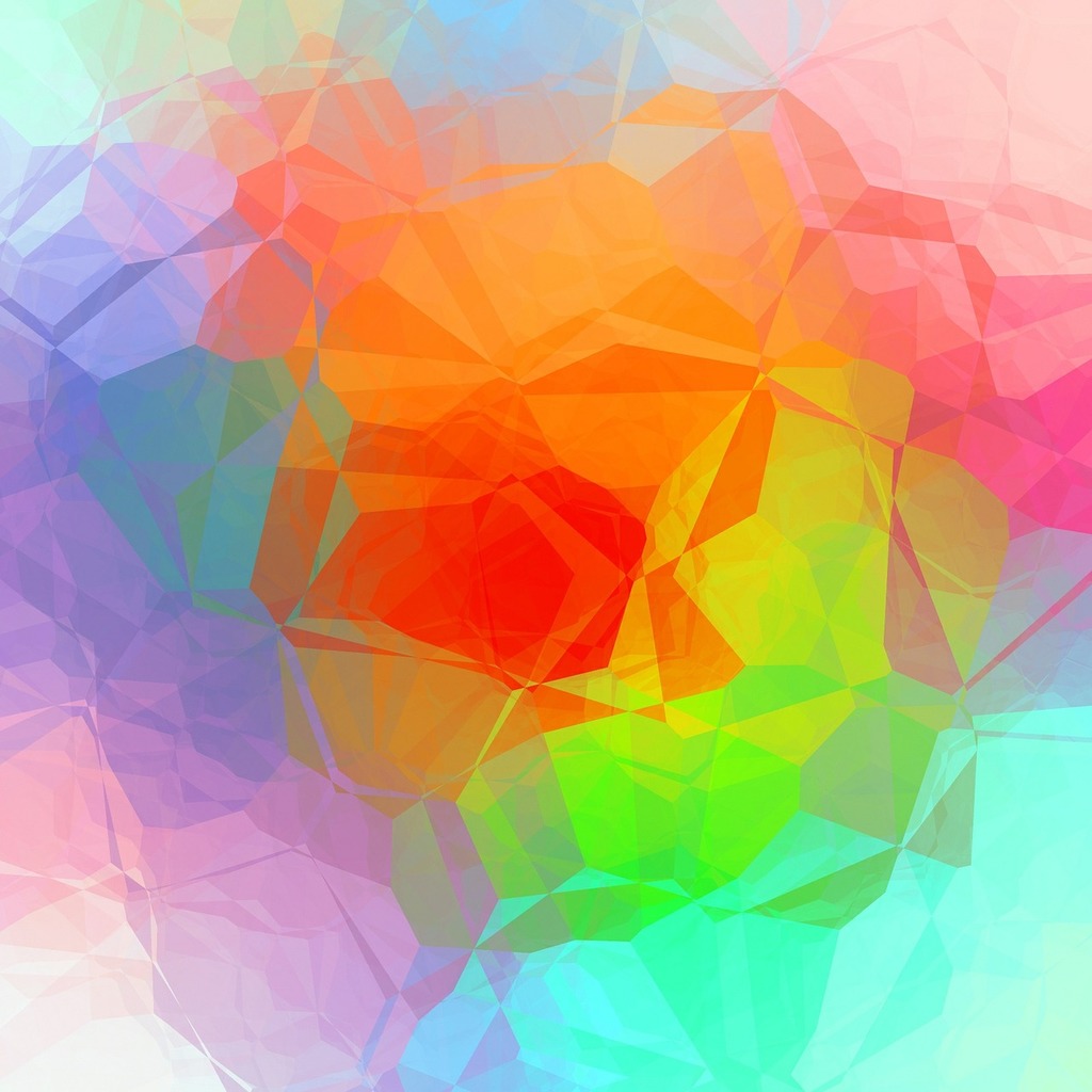 A multicolored abstract background of polygonal shapes. Colorful