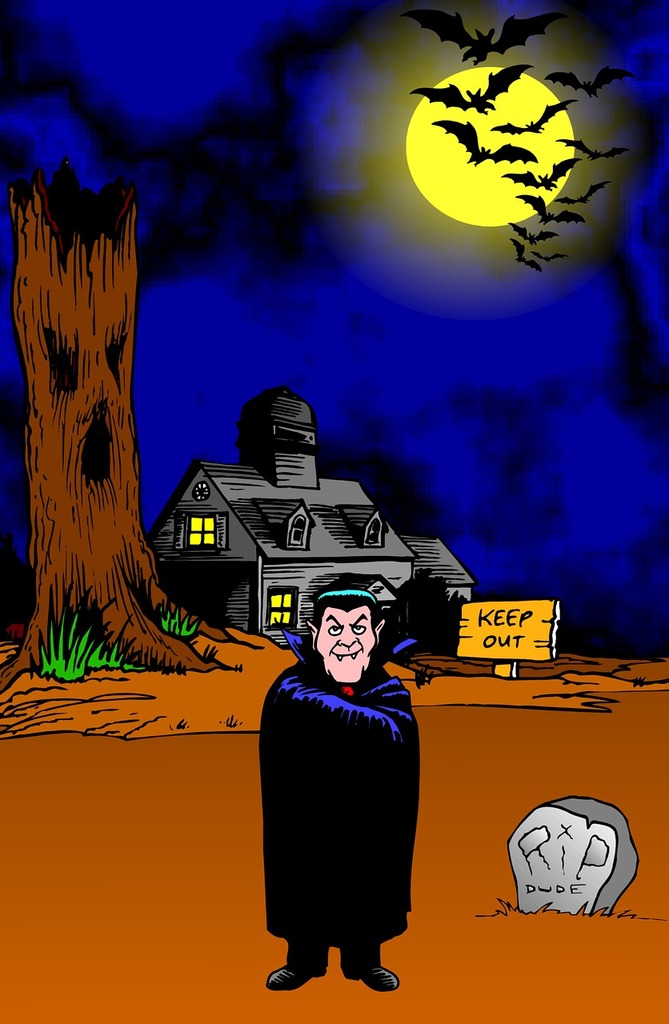 Dracula Cartoon  Dracula cartoon, Vampire illustration, Vampire cartoon