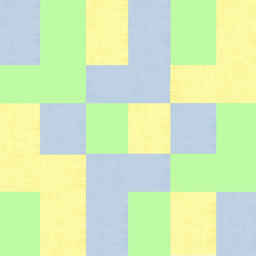 Thick Cotton Checkered Fabric Yellowred Green Stock Photo