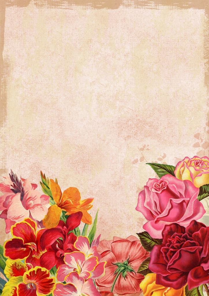 A picture of a bunch of flowers on a paper. Flower floral bouquet