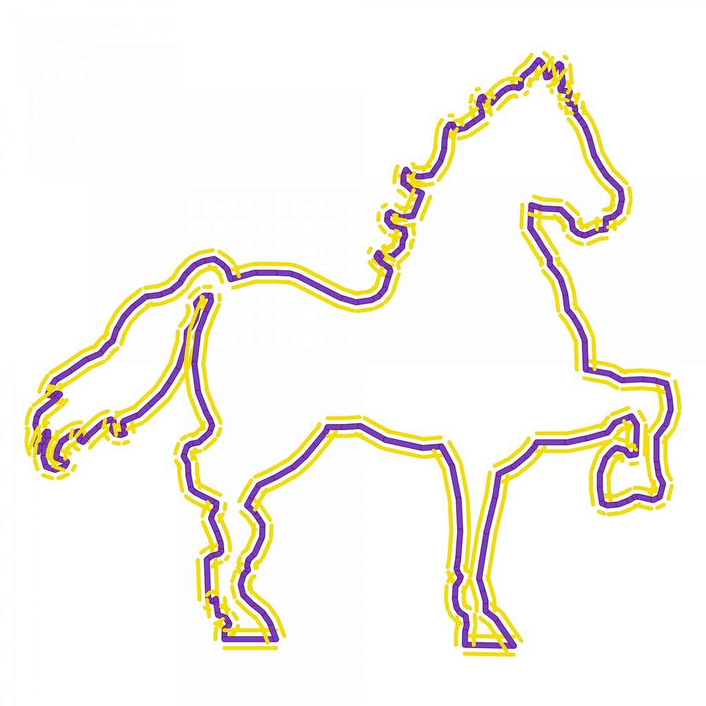 Horse Trotting Pony Outline Drawing Sketch Stock Illustration 1637574913 |  Shutterstock