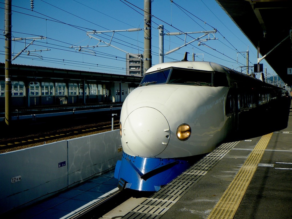 Public Domain Stock Photo . Japan bullet train hikari. - PICRYL - Public Domain Media Search Engine Public Domain Search