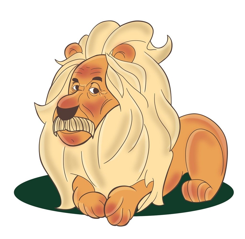 Vector illustration the face of a cute lion cartoon Stock Vector | Adobe  Stock