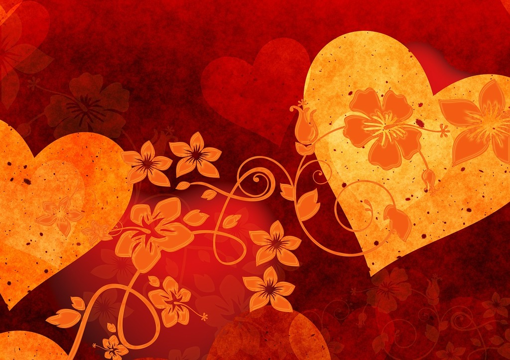 A couple of hearts that are on a red background. Mother's day heart love, emotions. - PICRYL - Public Domain Media Search Engine Public Domain Search