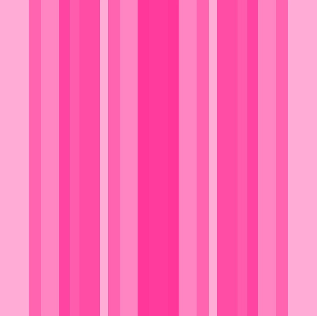 A pink and white striped wallpaper with vertical stripes. Pink