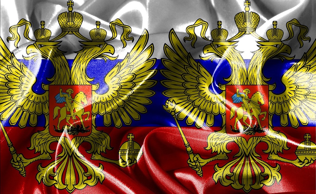 A flag with two headed eagles on it. Russian flag russian coat of arms  russian imperial eagle. - PICRYL - Public Domain Media Search Engine Public  Domain Search