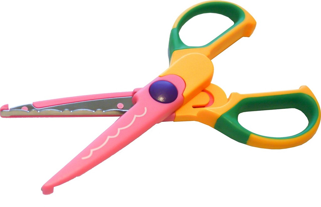 Pair of training scissors on white background Stock Photo by ©NewAfrica  274040440