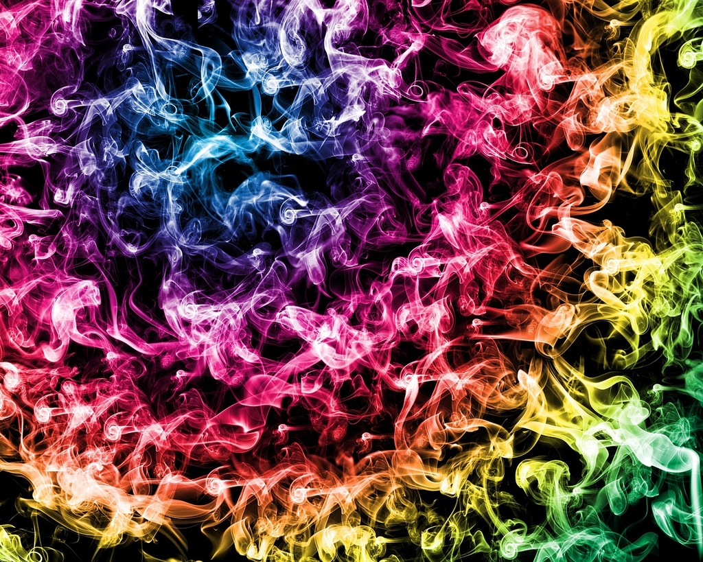 rainbow smoke wallpaper