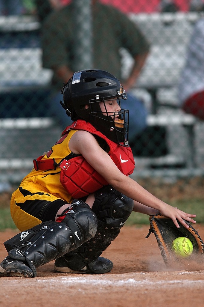 Softball Catcher Mask On Stock Photo 1392304760