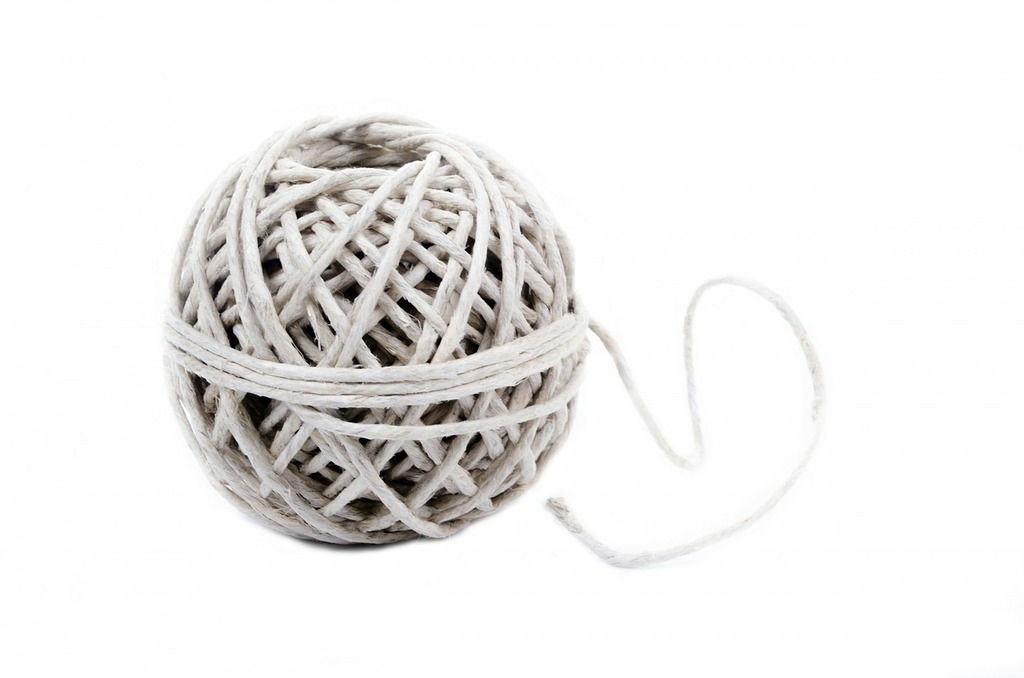 Public domain stock image. String twine ball, work. - PICRYL