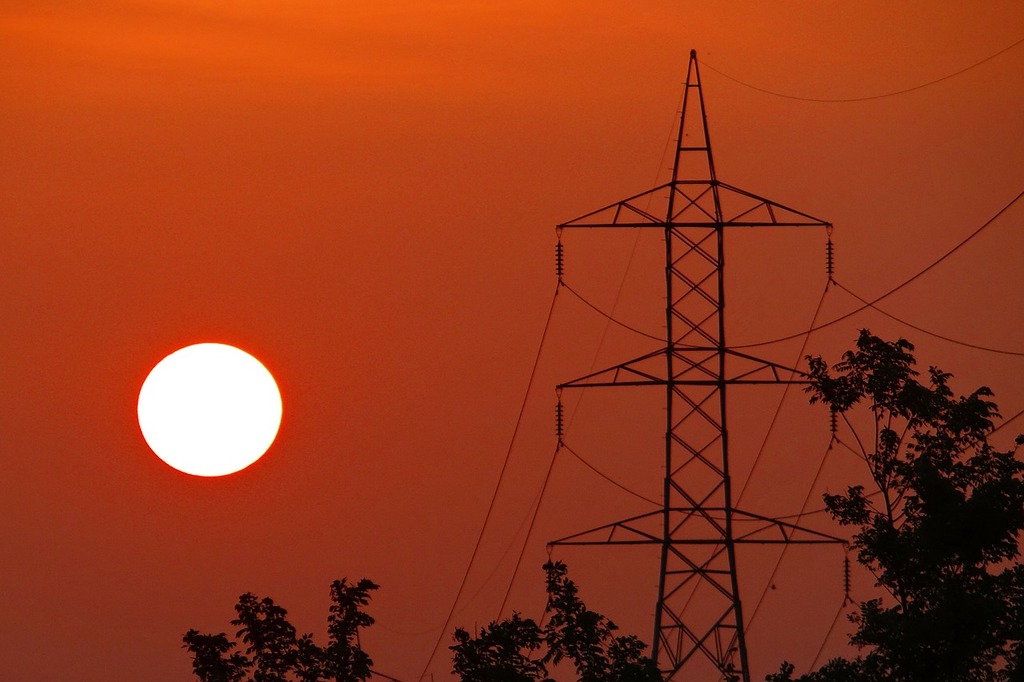 Public domain stock image. Sunset electric pylon electric tower - PICRYL -  Public Domain Media Search Engine Public Domain Image