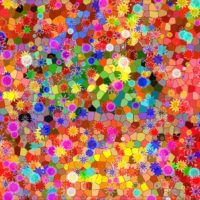 A multicolored abstract background of polygonal shapes. Colorful