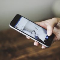 Phone, chat or hands of woman online for email communication, texting or  social media. Reading news Stock Photo by YuriArcursPeopleimages