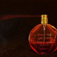 A bottle of perfume sitting on top of a table photo – Free Perfume